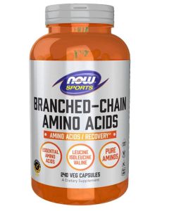 Now Sports Branched Chain Amino Acids Recovery Supplement 240 Veg Caps - supplemynts.com