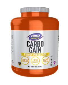 NOW Sports Carbo Gain Powder 8 Lbs Energy Production Supplement