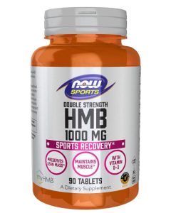 NOW Sports Double Strength HMB 1000 Mg 90 Tablets Sports Recovery