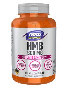 NOW Sports HMB 500 Mg 120 Veggie Caps Sports Recovery
