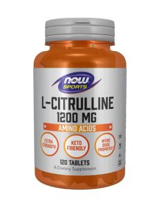 NOW Sports L Citrulline Extra Strength 1200mg Keto Friendly 120 Tablet