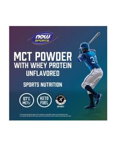 NOW Sports MCT Powder With Whey Protein 1 Lb Keto Fuel - supplemynts.com