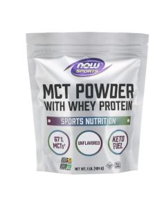 NOW Sports MCT Powder With Whey Protein 1 Lb Keto Fuel - supplemynts.com