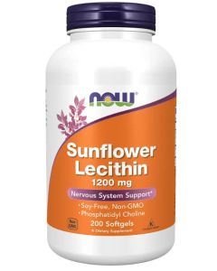 NOW Sunflower Lecithin 1200 mg Soy Free Non GMO 250 Softgels
