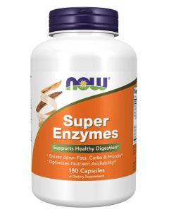 NOW Super Enzymes 180 Caps Digestive Support Supplement
