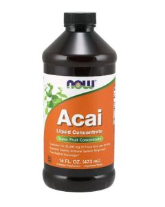 NOW Super Fruit Acai Liquid Concentrate 16 Oz - supplemynts.com