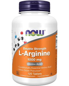 Now Supplements Double Strength 1000mg L Arginine Amino Acid Vegan - supplemynts.com