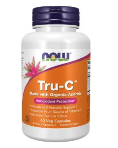 NOW Tru C Antioxidant Protection 60 Veggie Caps Organic Acerola