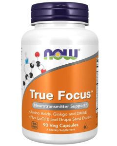 NOW True Focus Neurotransmitter Support 90 Veggie Caps Amino Acids - supplemynts.com