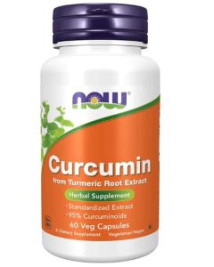 NOW Turmeric Curcumin Herbal Supplement Veggie Capsules - supplemynts.com