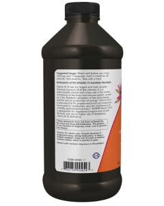 NOW Ultra B12 5000mcg per Teaspoon Liquid Energy Boost Supplement 16Oz - supplemynts.com