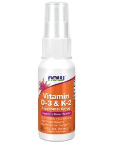 NOW Vitamin D-3 K-2 Liposomal Spray 4 Oz Bone Health Support - supplemynts.com