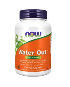 NOW Water Out Fluid Balance Urinary Tract Support 100 Veggie Caps
