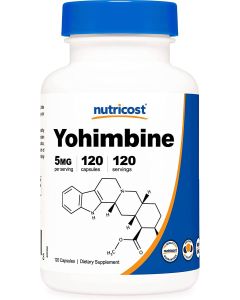 Nutricost Yohimbine 120 Capsules Extra Strength Supplement