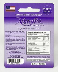 Nyagra Female Sensual Enhancement White Double Pill - supplemynts.com