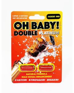 Oh Baby 11000mg Platinum Double Male Enhancement Red Pill - supplemynts.com