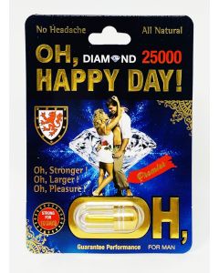Oh Happy Day Diamond 25000 Male Enhancement Pill - supplemynts.com