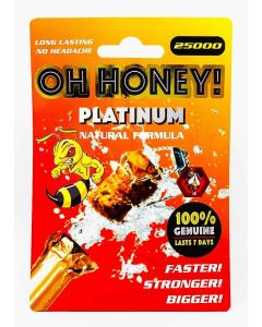 Oh Honey 25000 Platinum Male Enhancement Sachet - supplemynts.com