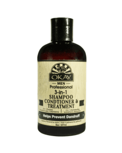 OKAY 3 in 1 Men Shampoo Conditioner Treatment 8oz / 237ml