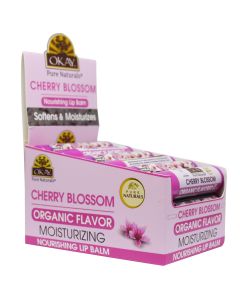 OKAY Cherry Blossom Organic Flavored Lip Balm 0.15oz / 5.g