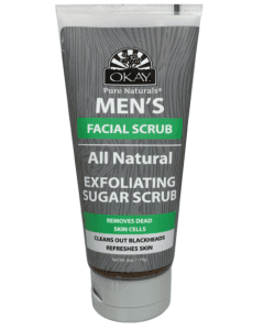 OKAY Men All Natural Exfoliating Sugar Scrub 6oz / 177ml