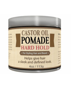 OKAY Men Castor Oil Beard and Hair Hard Hold Pomade 4.8oz / 113g
