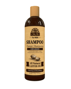 OKAY Men Castor Oil Beard and Hair Shampoo Wash 16oz