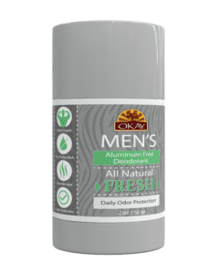 OKAY Men Deodorant Grey All Natural Stick Clear Solid 2oz / 56gr