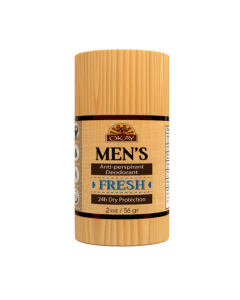 OKAY Men Deodorant Wood All Natural Solid Clear Stick 2oz / 56gr