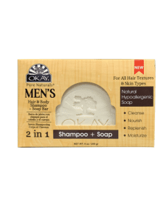 OKAY Men Shampoo and Soap 2in1 Bar 9oz / 255gr All Skin Types