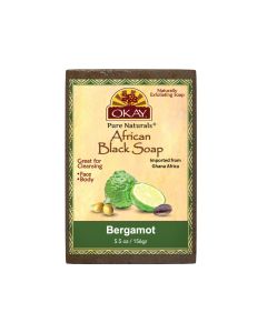 OKAY Pure Naturals African Black Soap Bergamot 5.5oz / 156gr