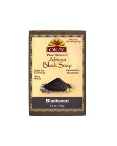 OKAY Pure Naturals African Black Soap Blackseed 5.5oz / 156gr
