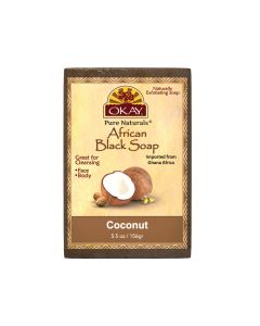 OKAY Pure Naturals African Black Soap Coconut 5.5oz / 156gr