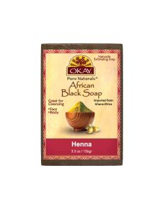 OKAY Pure Naturals African Black Soap Henna 5.5oz / 156gr