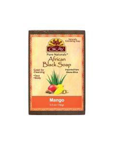 OKAY Pure Naturals African Black Soap Mango 5.5oz / 156gr