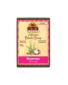 OKAY Pure Naturals African Black Soap Rosemary 5.5oz / 156gr