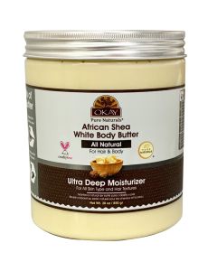 OKAY Pure Naturals African Shea White Body Butter 30oz / 850gr