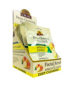 OKAY Pure Naturals Apricot Lemon Facial Scrub 1.5oz / 43gr