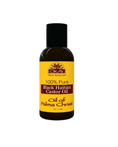 OKAY Pure Naturals Black Haitian Castor Oil 4oz / 118ml Palma Christi