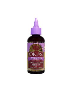 OKAY Pure Naturals Black Jamaican Castor Oil Lavender 4oz / 188ml