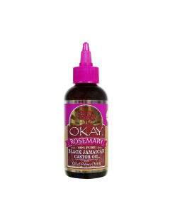 OKAY Pure Naturals Black Jamaican Castor Oil Rosemary 4oz / 188ml