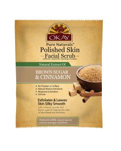 OKAY Pure Naturals Brown Sugar Cinnamon Facial Scrub 1.5oz / 43gr