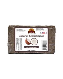 OKAY Pure Naturals Coconut Black Soap Exfoliating Soap 5.2oz