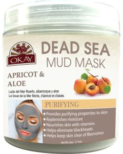 OKAY Pure Naturals Dead Sea Mud Mask Apricot Aloe 6.oz / 177ml