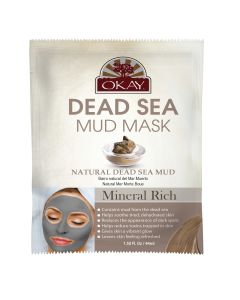 OKAY Pure Naturals Dead Sea Mud Mask Mineral Rich Mud 1.5oz / 44ml - supplemynts.com