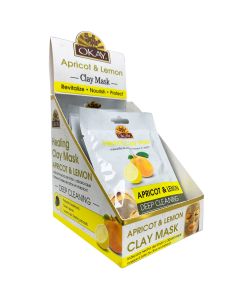 OKAY Pure Naturals Healing Clay Mask Apricot Lemon 1.5oz / 44ml