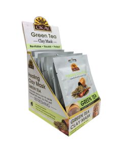 OKAY Pure Naturals Healing Clay Mask Green Tea 1.5oz / 44ml - supplemynts.com