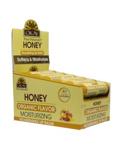 OKAY Pure Naturals Honey Organic Flavored Lip Balm 0.15oz / 5g
