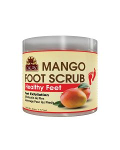 OKAY Pure Naturals Mango Butter Foot Scrub 6oz / 177ml
