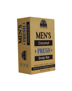 OKAY Pure Naturals Men Coconut Fresh Bar Soap 9oz